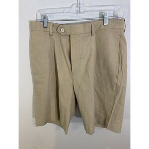 Daniel Cremieux Signature Collection Shorts Men 32W Flat Front Classic Fit Chino